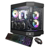 iBuyPower Pro Y60 Gaming PC Computer Desktop Y60BI9N4701 (Intel i9-13900KF 3.0 GHz, Nvidia GeForce RTX 4070 12GB, 32 GB 5200 MHz DDR5 RAM, 1TB NVMe SSD, WiFi Ready, Windows 11 Home),Black